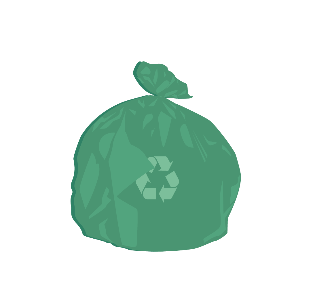 Recycling bag illo
